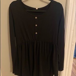 Black Maternity Shirt